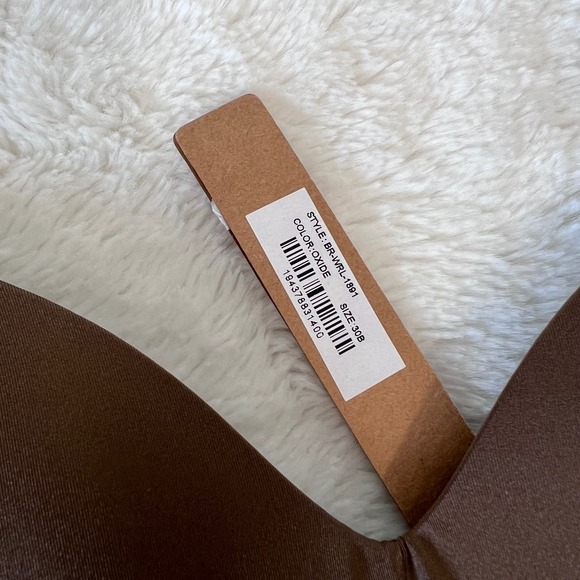 Skims Women's Fits Everybody Wireless Bra Oxide Brown Size 30B NWT - Picture 6 of 10